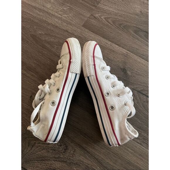 Converse Chuck Taylor All Star Sneaker Size 12.5 Kids Shoes White  low  top lace - Picture 5 of 6